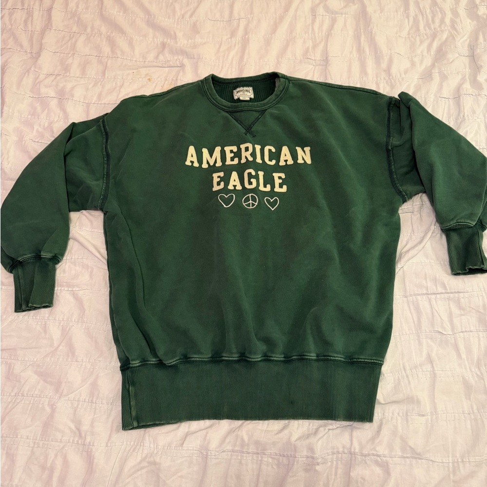 American Eagle Green Crewneck Sweatshirt
